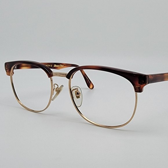 Roberto Elliot S.M. San Antonio Amber Gold Eyeglasses Frame...